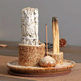 AuraZen - 4-in-1 Keramische Aromatherapie Wierookhouder voor Yoga en Meditatie